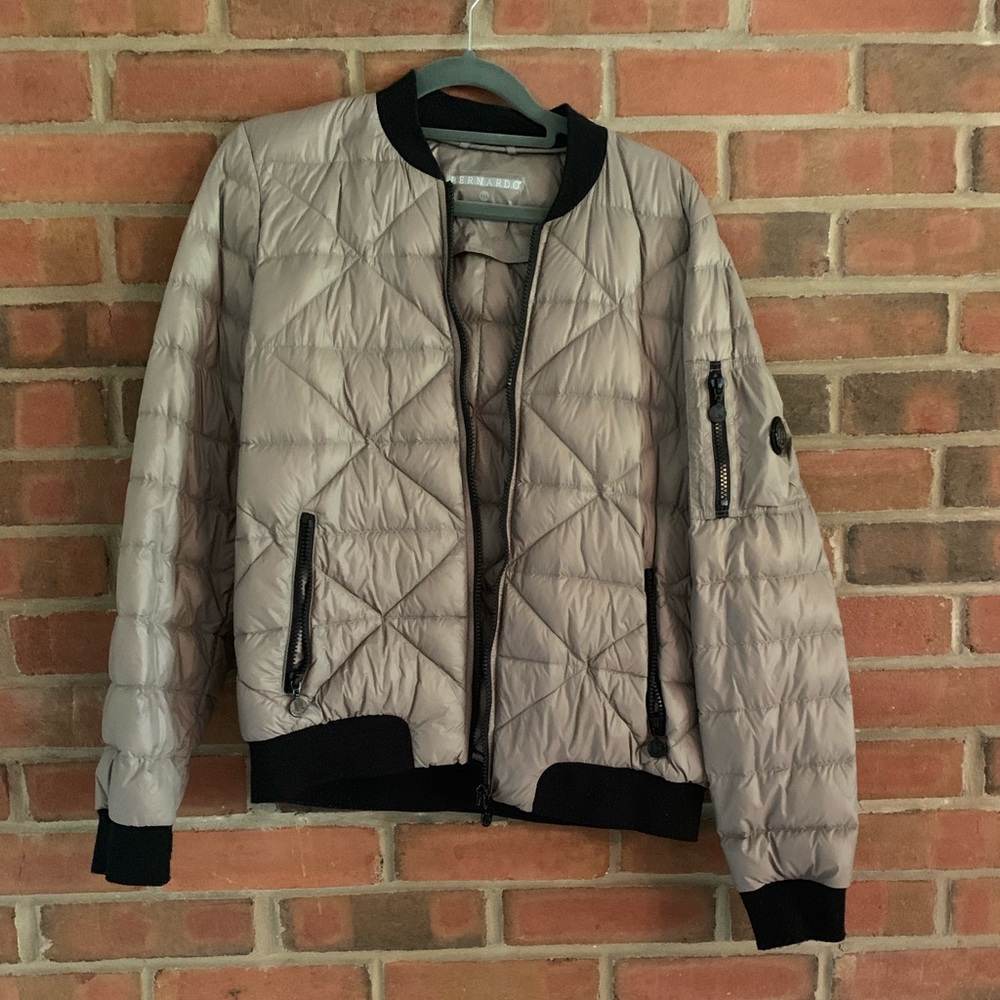 Light brown puffer jacket